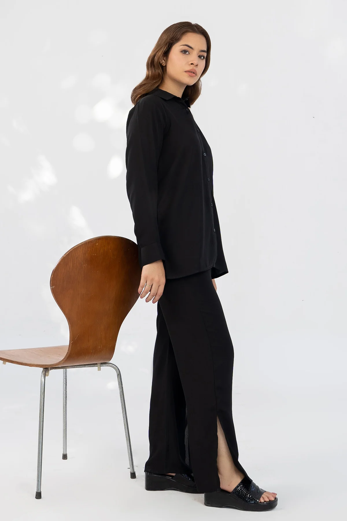 Black Crepe Co-ord Set - Image 5