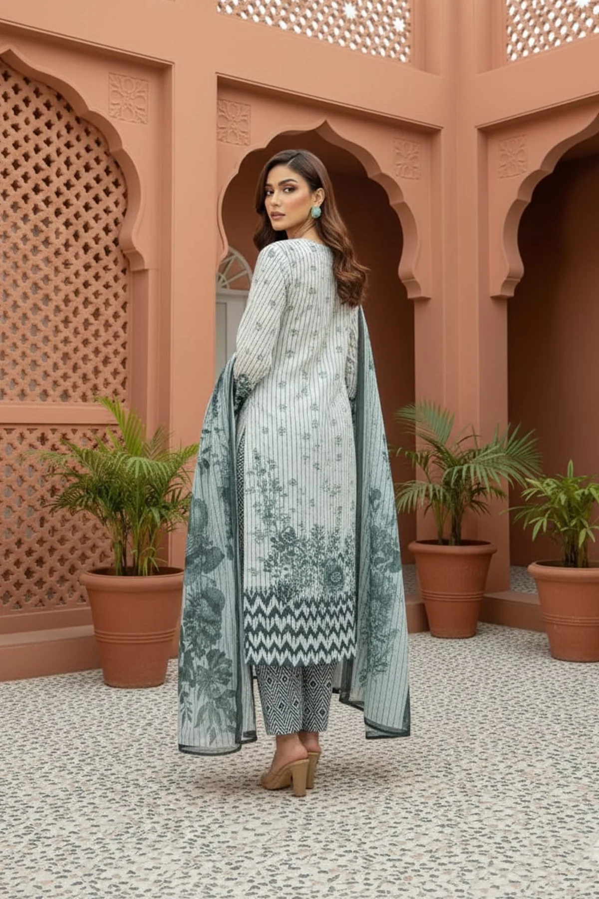 Digital Printed 3Piece (Pret) - Image 4