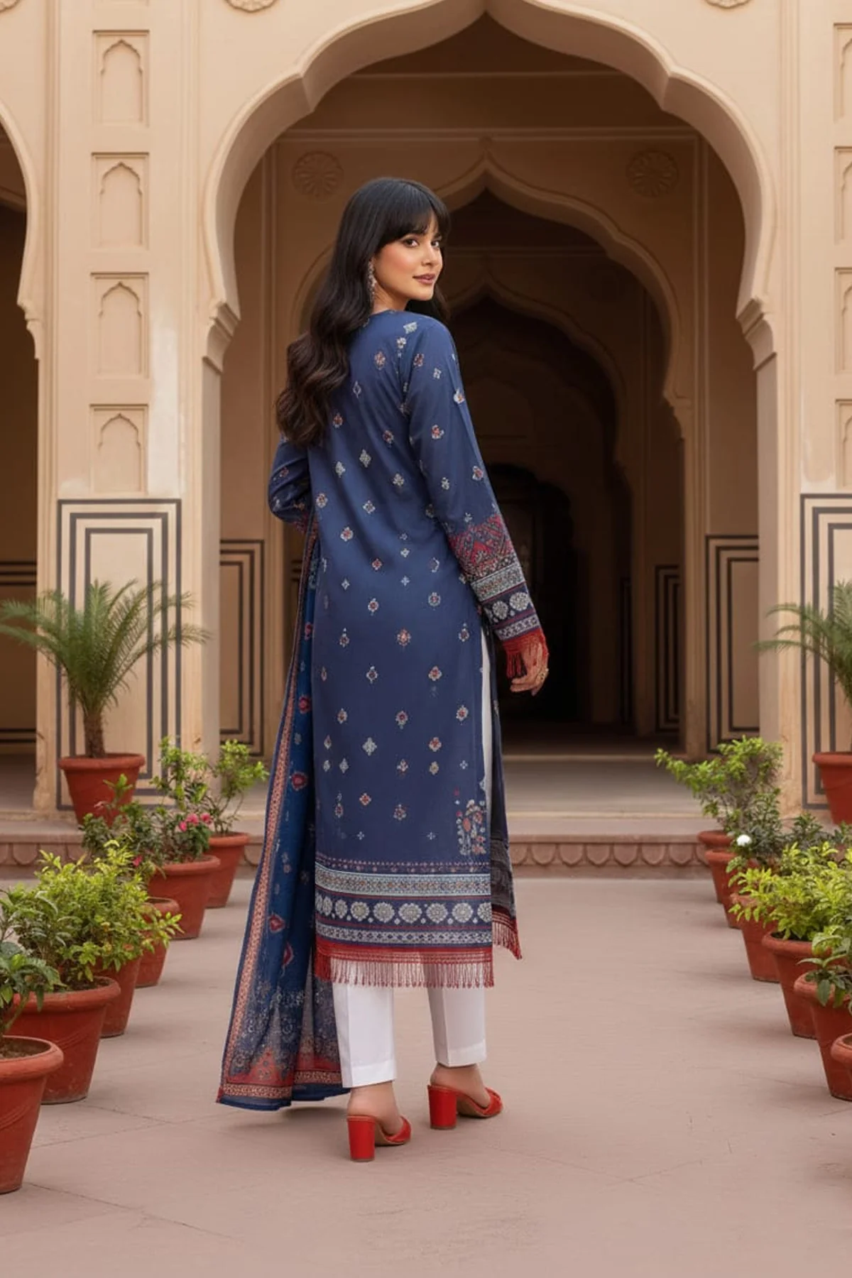Digital Printed Lawn 3Piece (Pret) - Image 3