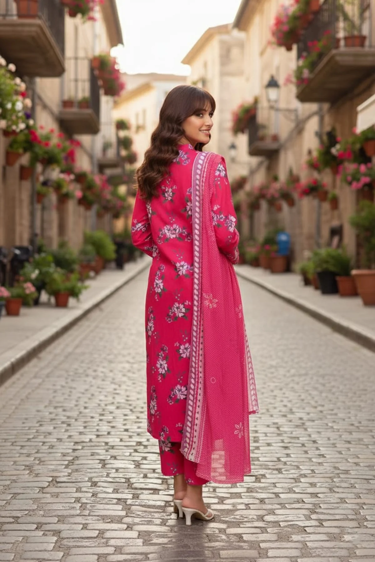 Digital Printed Lawn 3Piece (Pret) - Image 3