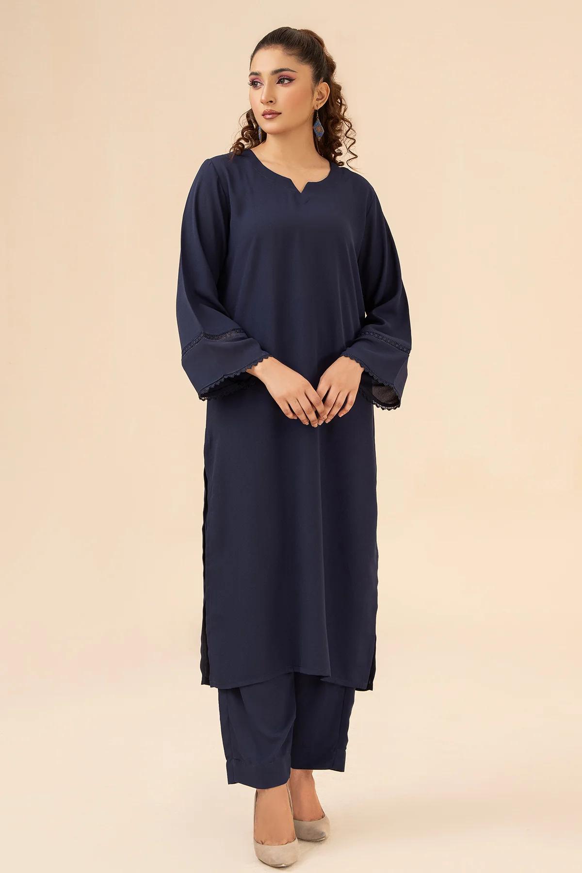Navy Trendy Dress - Image 3