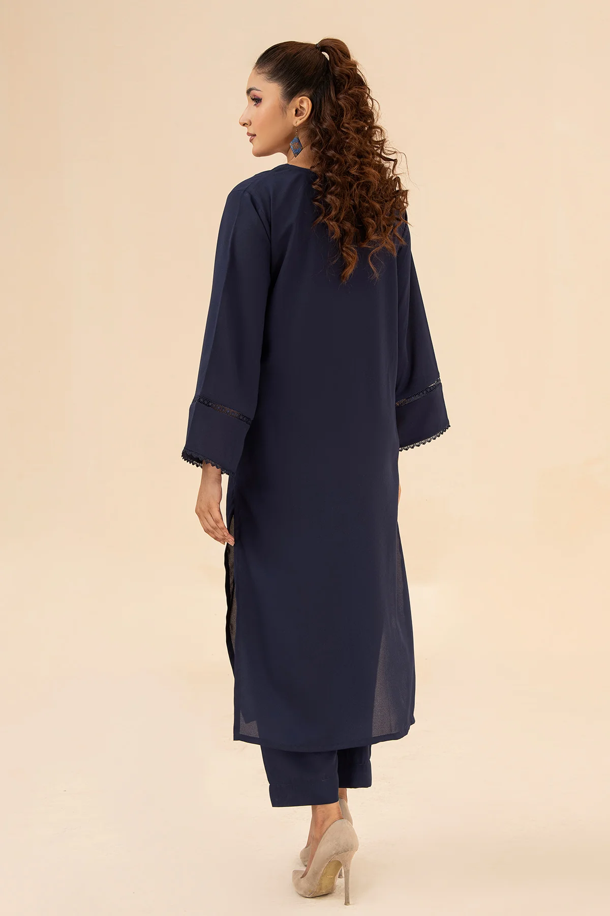 Navy Trendy Dress - Image 4