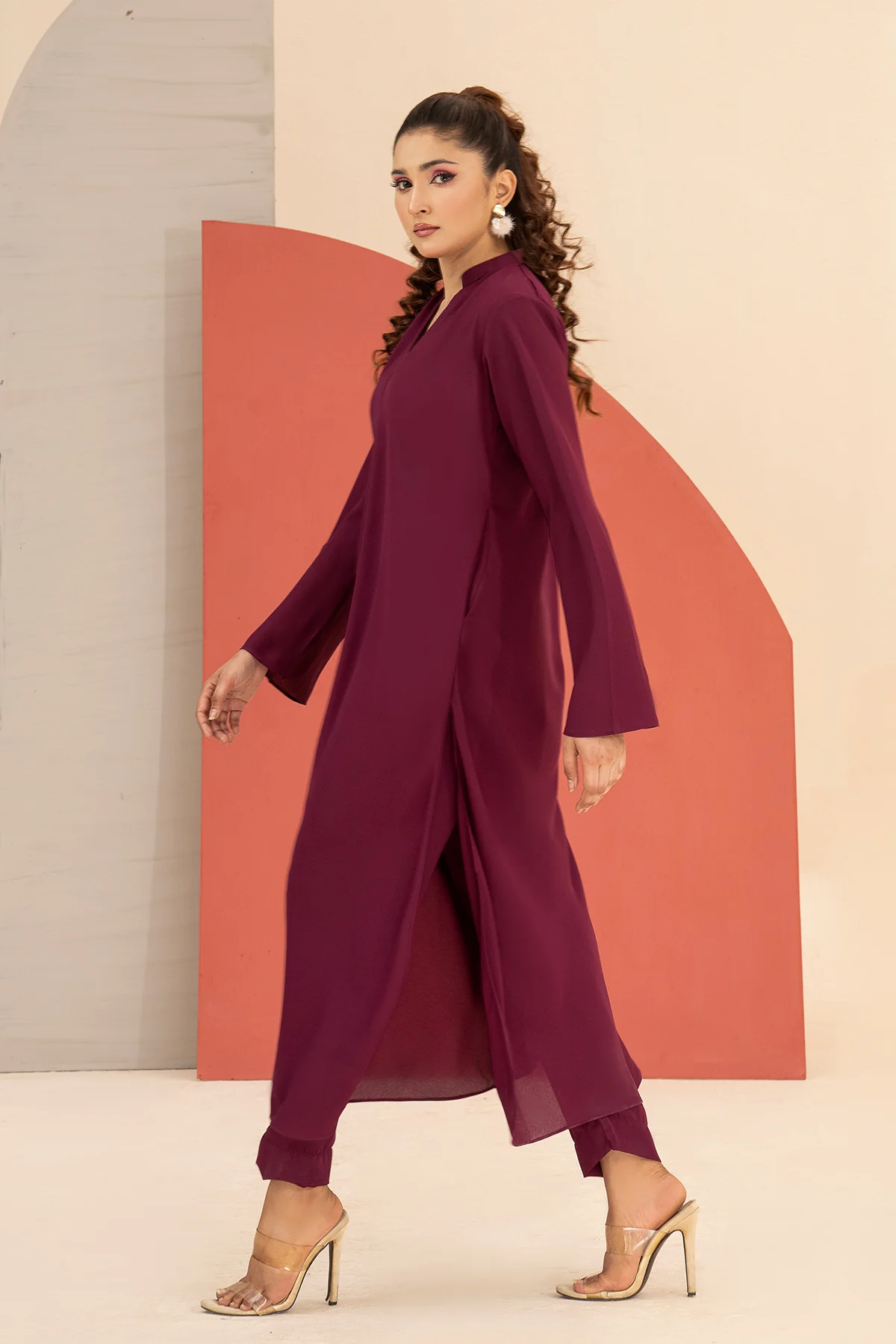 Plum Trendy Dress - Image 4