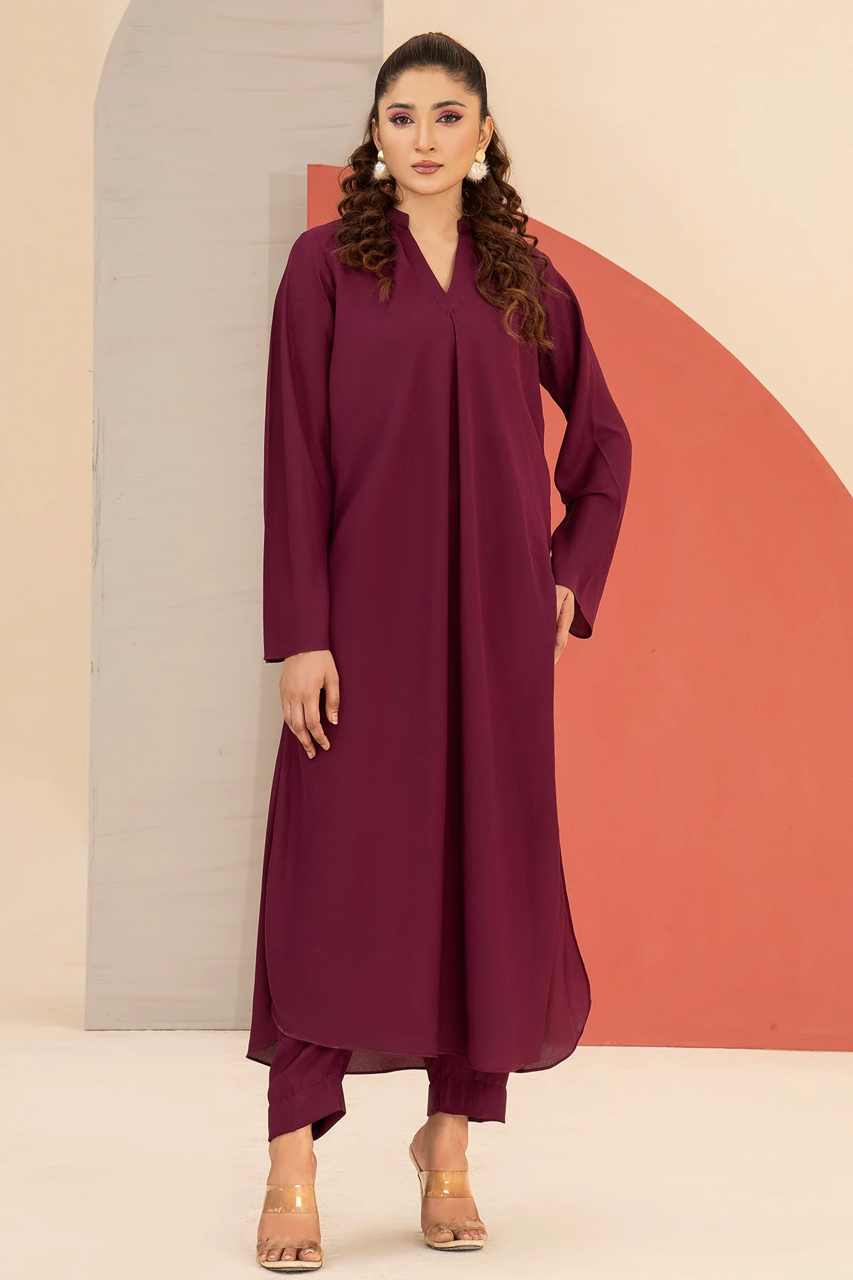 Plum Trendy Dress - Image 5