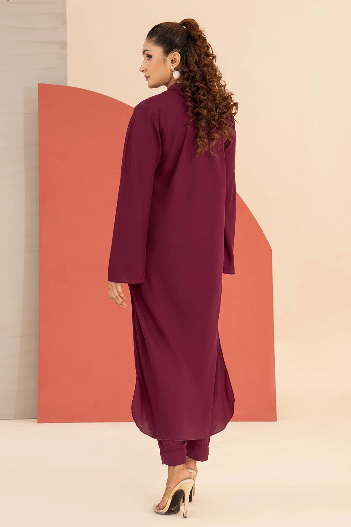 Plum Trendy Dress - Image 6