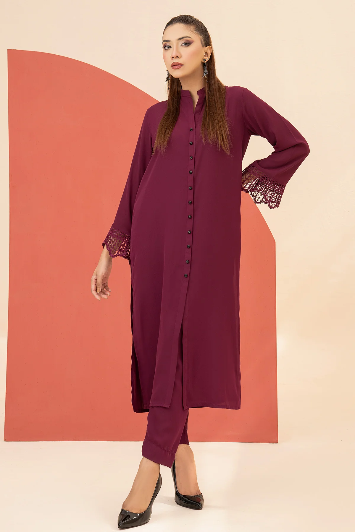 Plum Trendy Dress - Image 5
