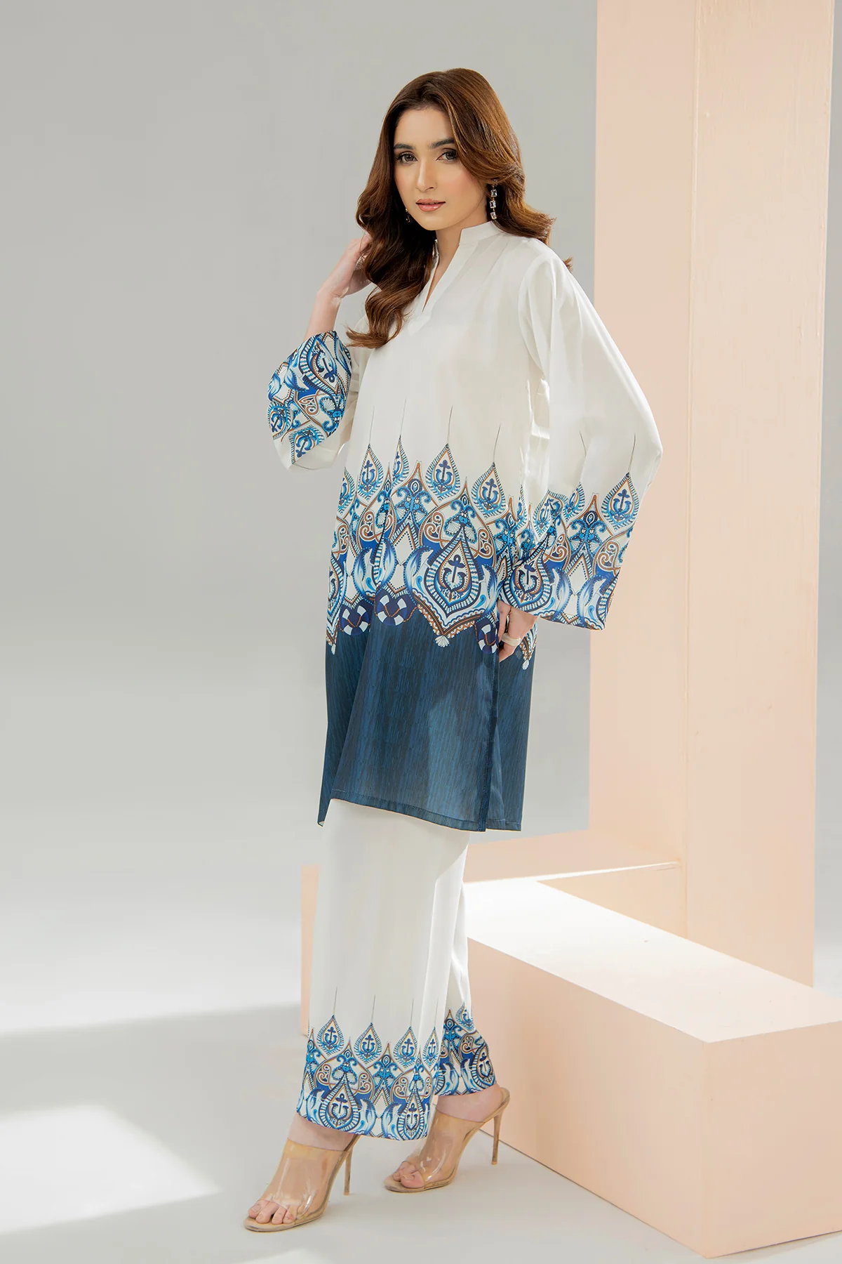 Printed Crepe Co-ord Set - Image 3