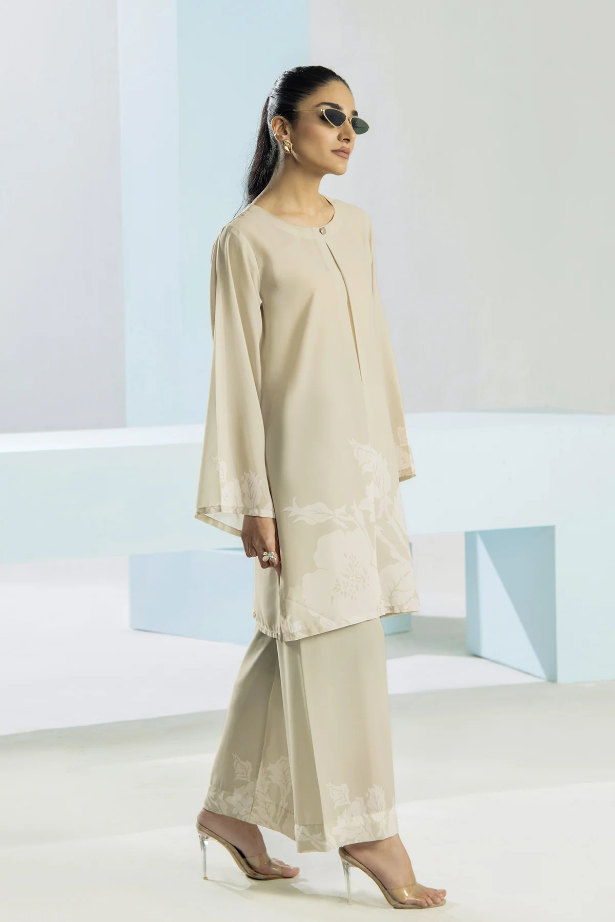 Printed Crepe Co-ord Set - Image 3