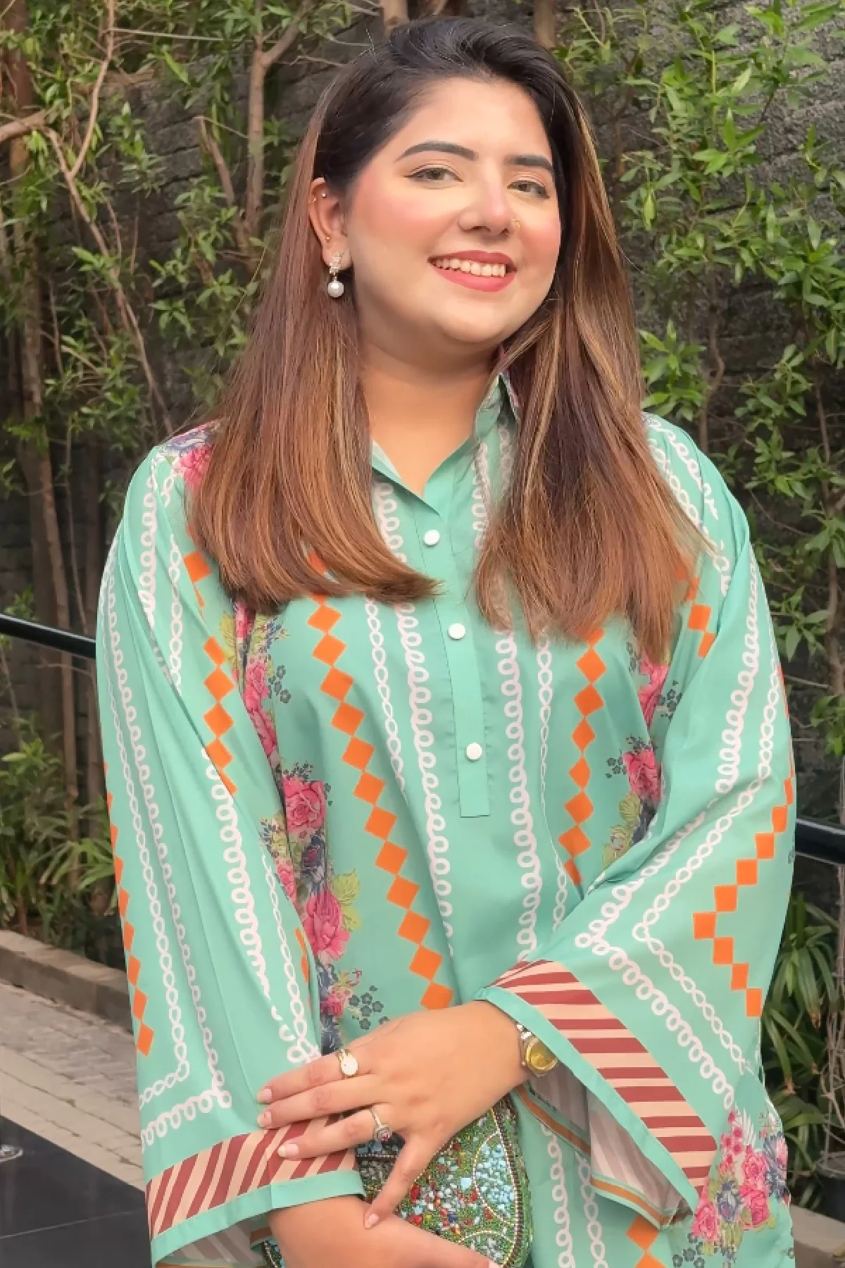 Printed Crepe Co-ord Set - Image 4