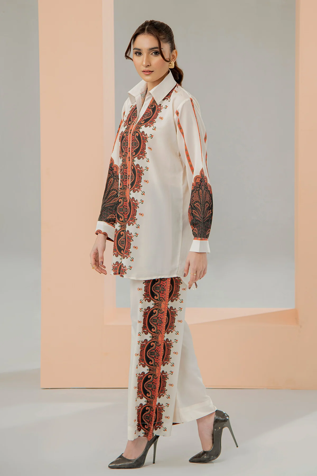 Printed Crepe Co-ord Set - Image 3