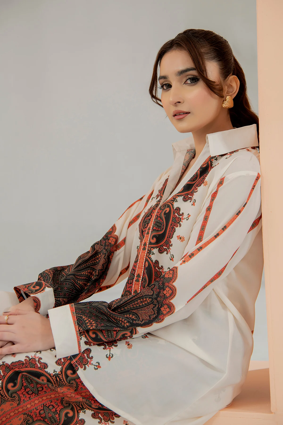 Printed Crepe Co-ord Set - Image 6