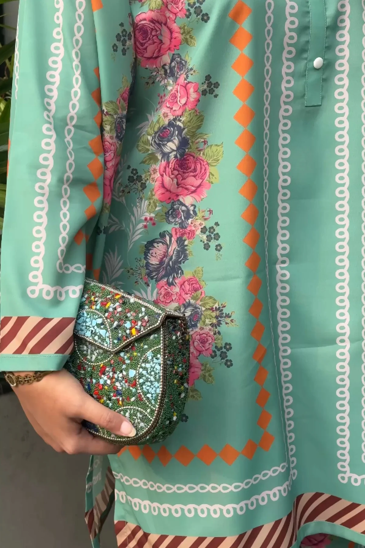 Printed Crepe Co-ord Set - Image 5