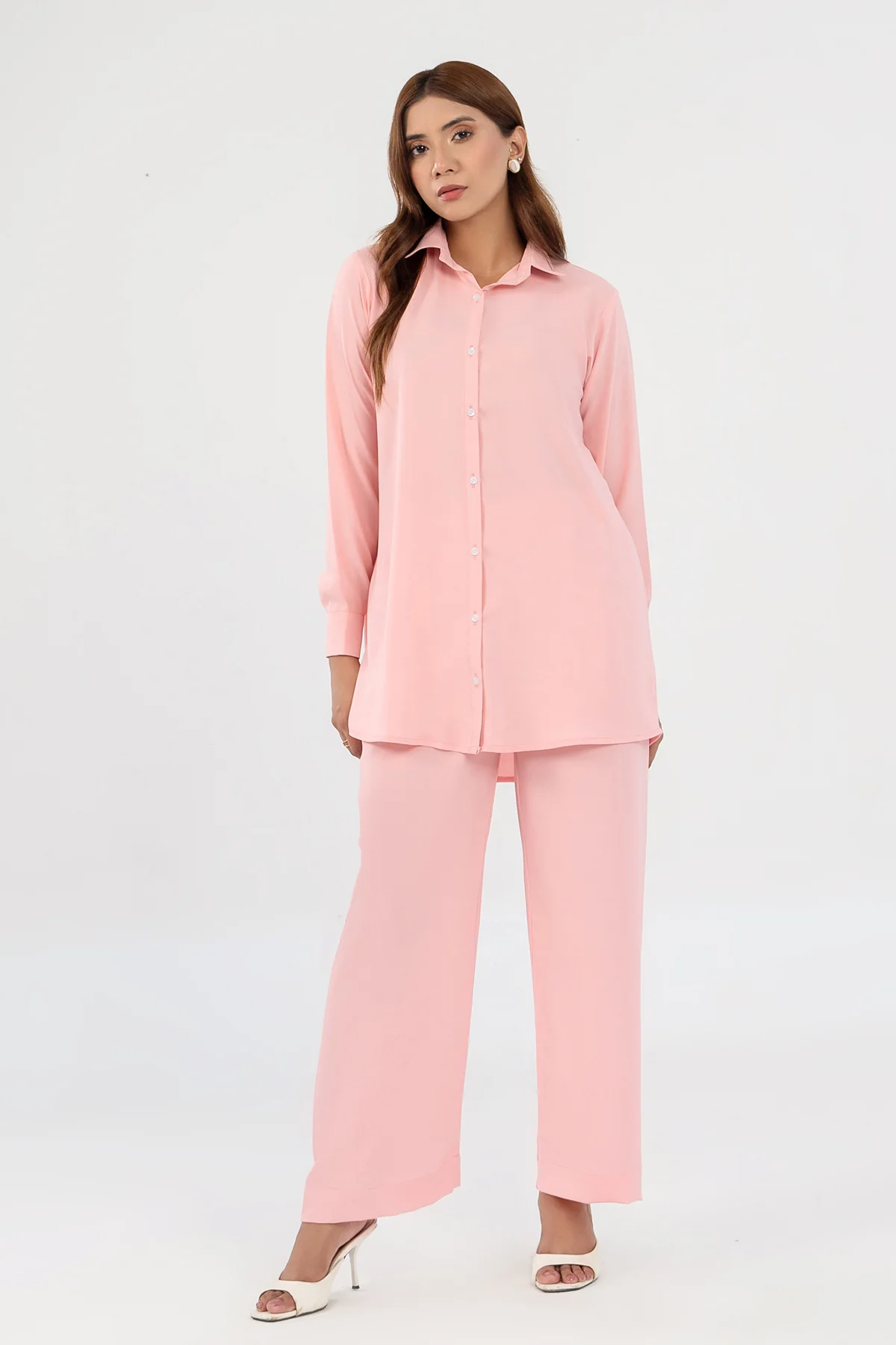 Peach Crepe Co-ord Set - Image 5