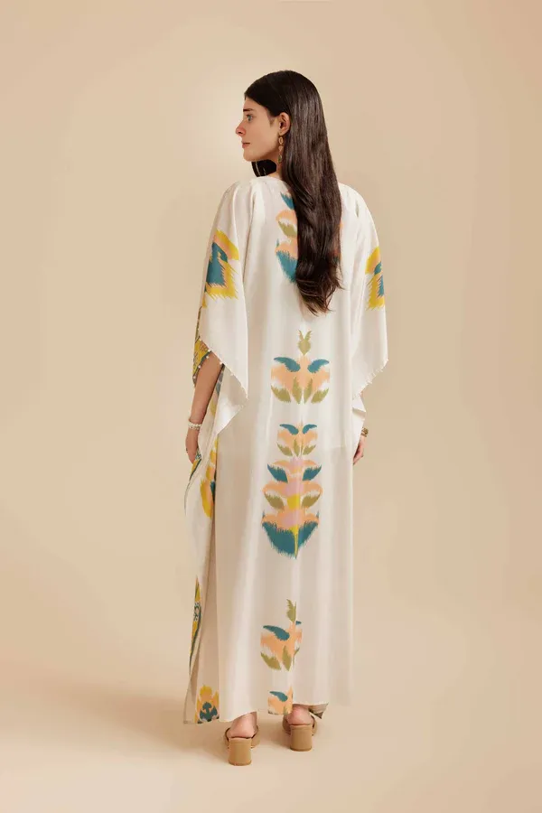 Printed Kaftan Dress - Image 4
